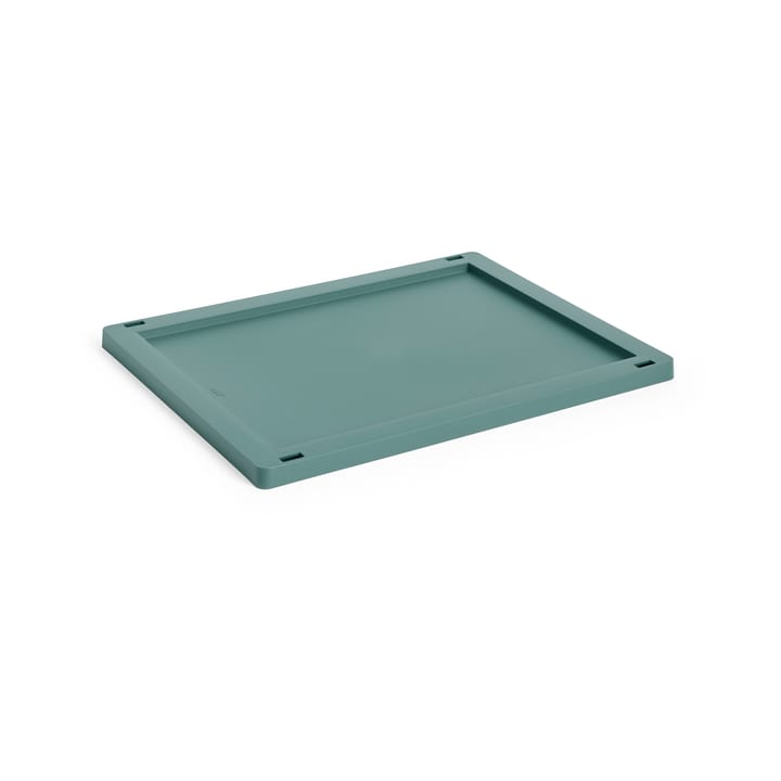 Pokrywka Colour Crate, plastic średnia - Dark green - HAY
