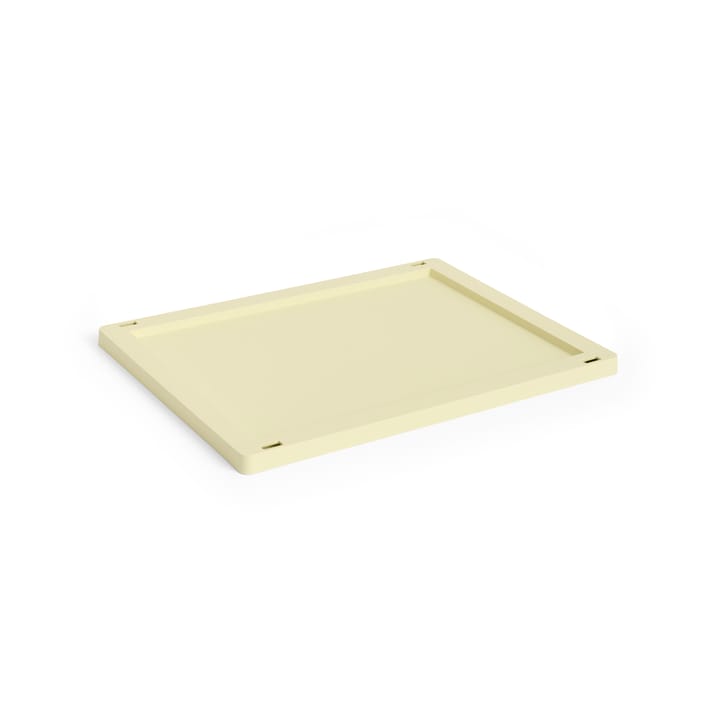 Pokrywka Colour Crate, plastic średnia - Light yellow - HAY