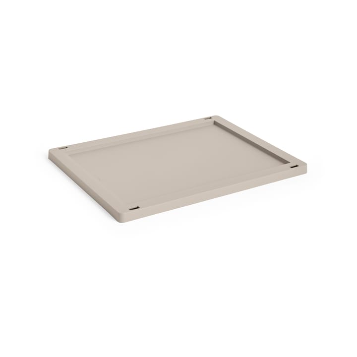 Pokrywka Colour Crate, plastic średnia - Warm grey - HAY