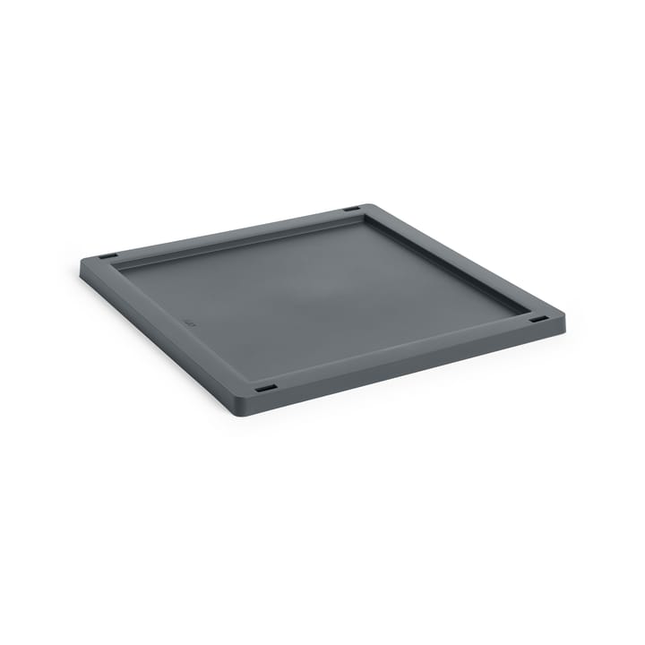 Pokrywka Colour Crate Square/Cube, plastic średnia - Charcoal - HAY