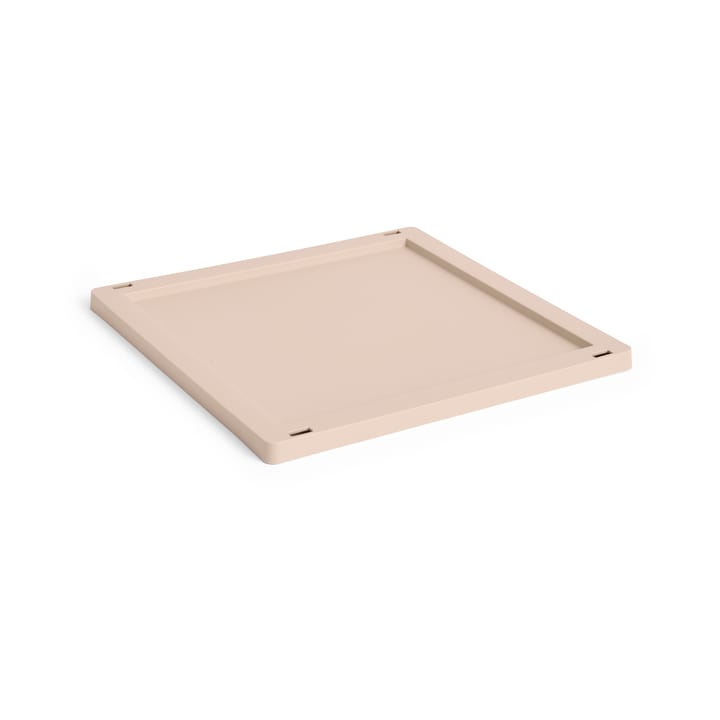 Pokrywka Colour Crate Square/Cube, plastic średnia - Powder - HAY