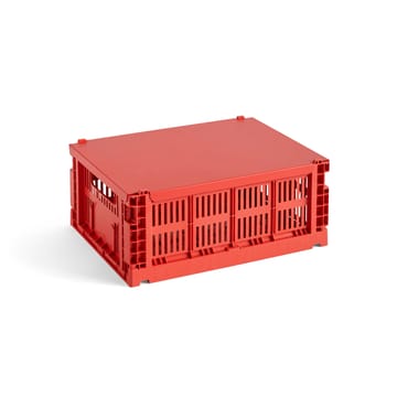 Pokrywka Colour Crate, średnia - Czerwony - HAY