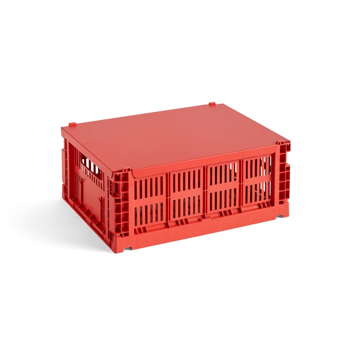 Pokrywka Colour Crate, średnia - Czerwony - HAY