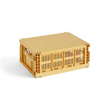 Pokrywka Colour Crate, średnia - Golden yellow - HAY