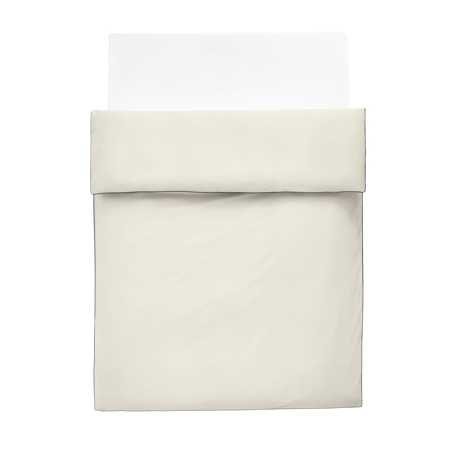 HAY Poszewka na kołdrę Outline 150x210 cm Ivory | Skandynawski Design | Poszewki na kołdry | Biały