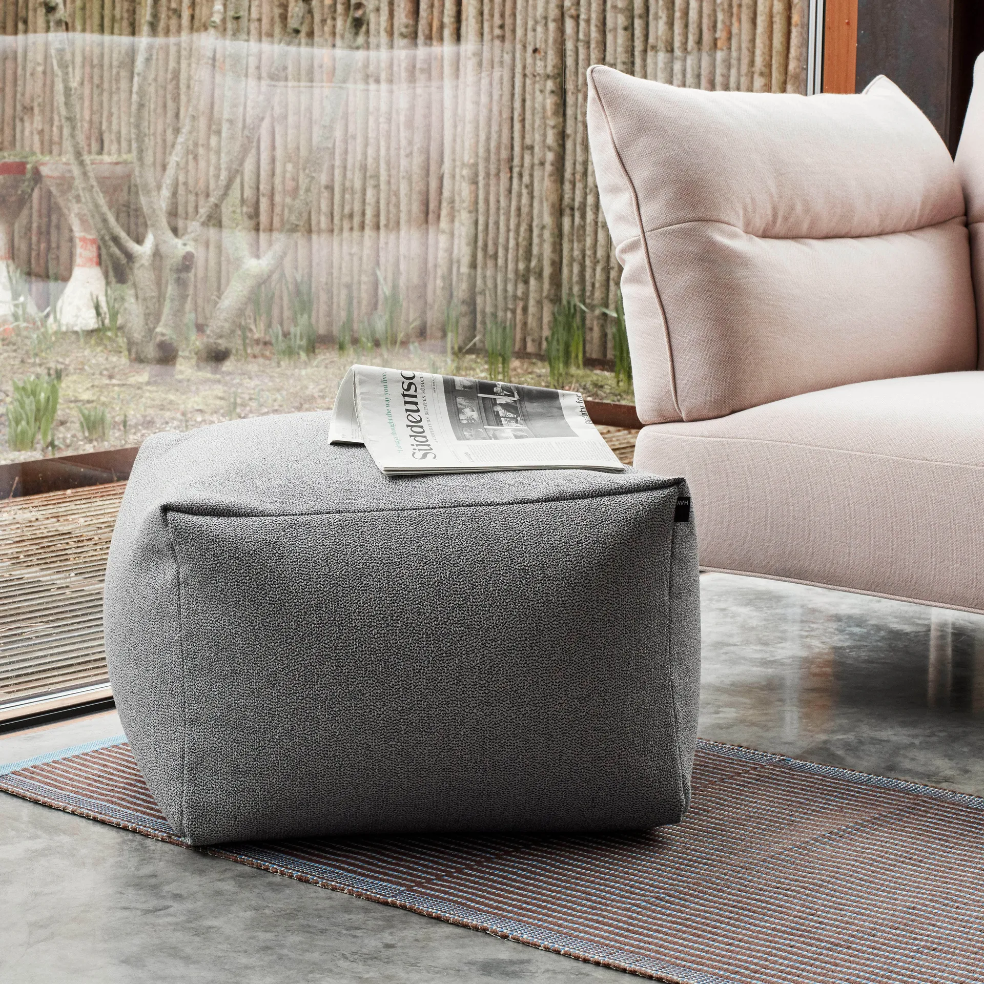 Pouf puf sprinkle 59x59 cm, Grey HAY
