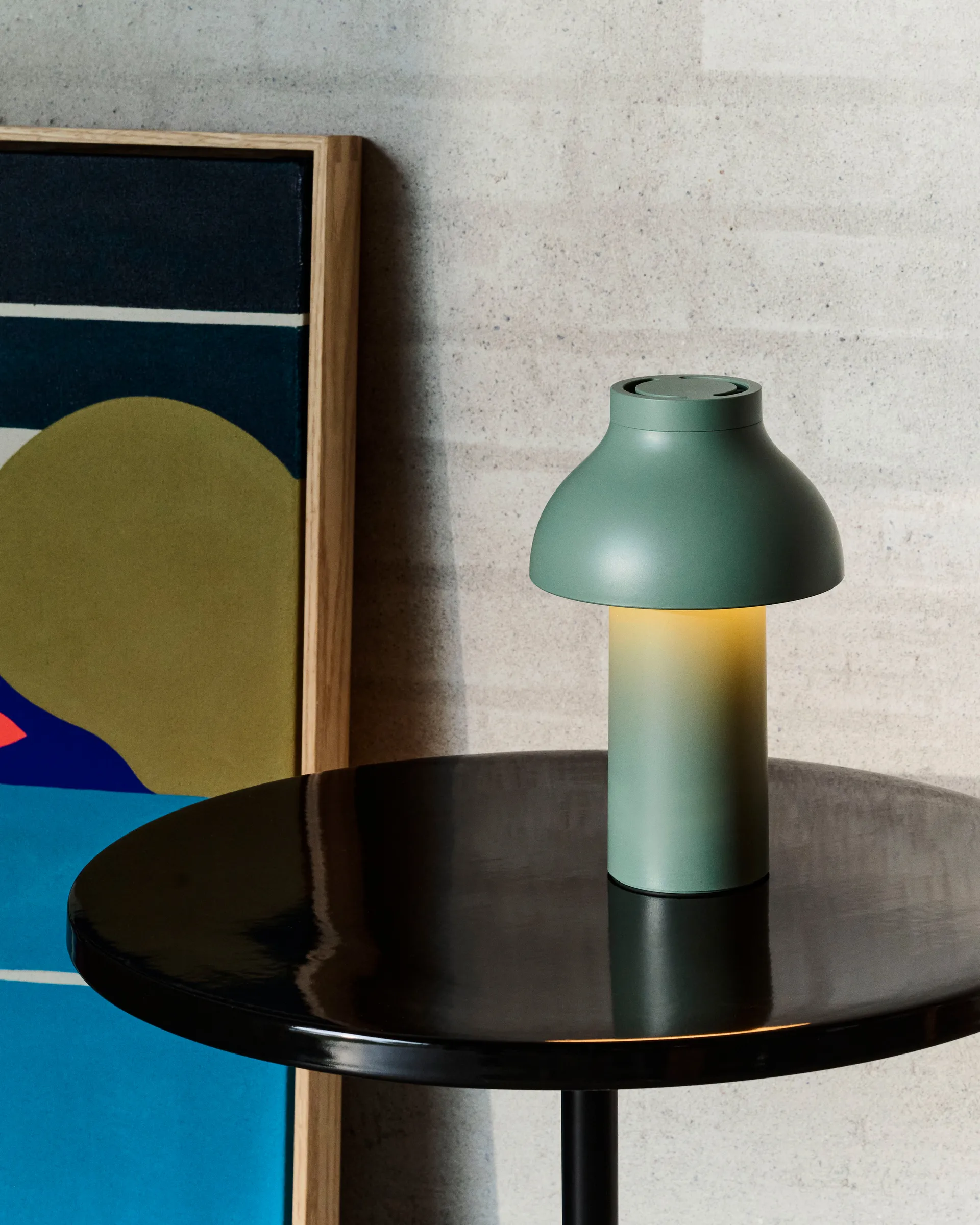 Przenośna lampa stołowa PC Portable No 2 , Fall green HAY