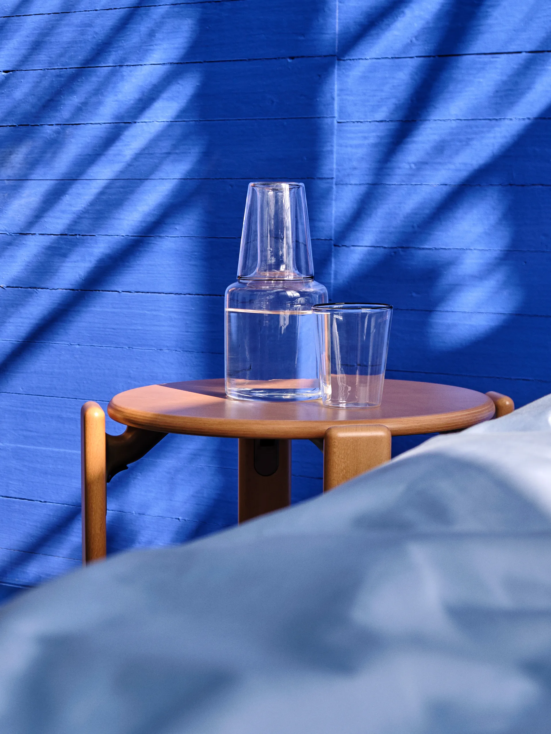 Przezroczysta szklanka Rim 300 ml, 2-pak, Czarny HAY