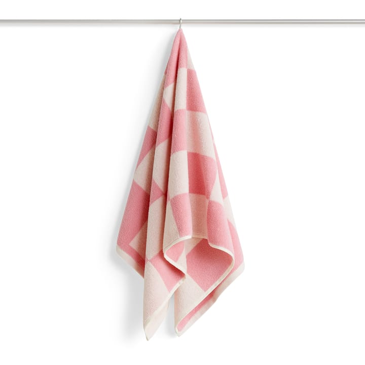 Ręcznik kąpielowy Check 50x100 cm - Pink - HAY