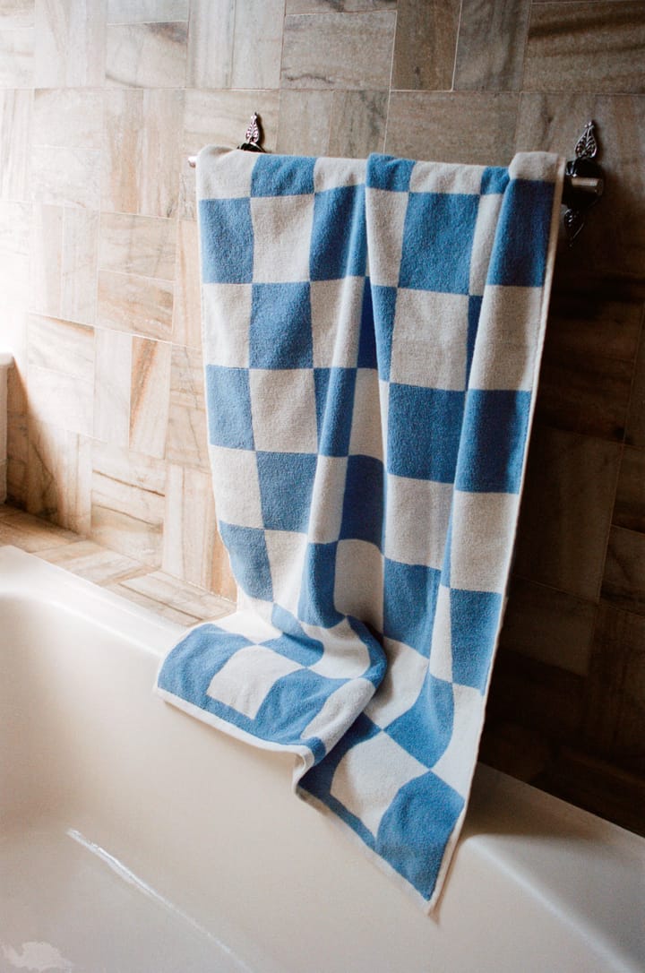 Ręcznik kąpielowy Check 50x100 cm - Sky blue - HAY