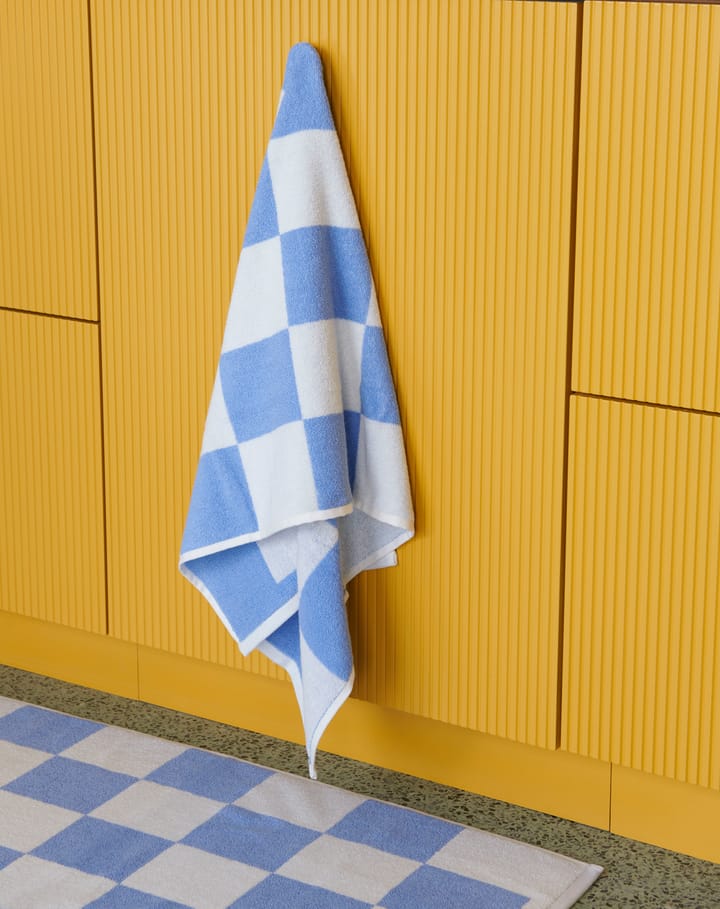 Ręcznik kąpielowy Check 50x100 cm - Sky blue - HAY