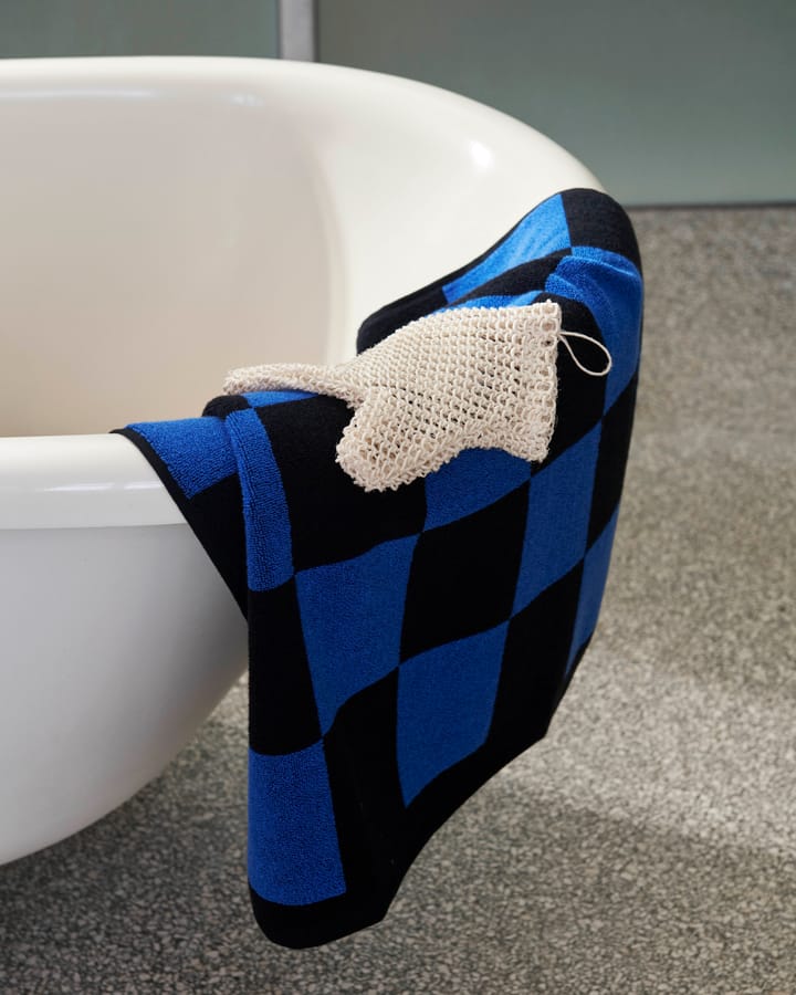 Ręcznik kąpielowy Check 70x136 cm - Cobolt blue - HAY