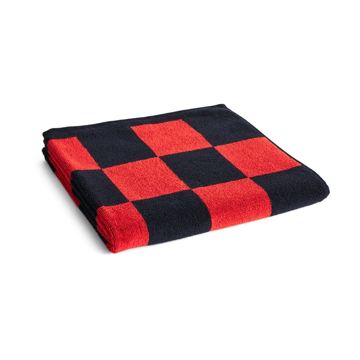Ręcznik kąpielowy Check 70x136 cm - Poppy red - HAY