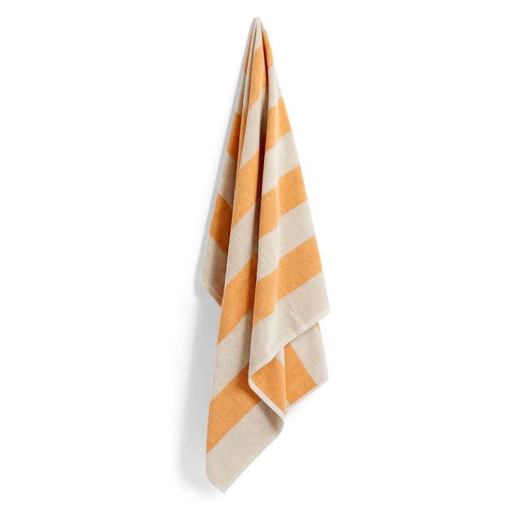 Ręcznik kąpielowy Terry Stripe 100x150 cm - Ciepła żółć - HAY