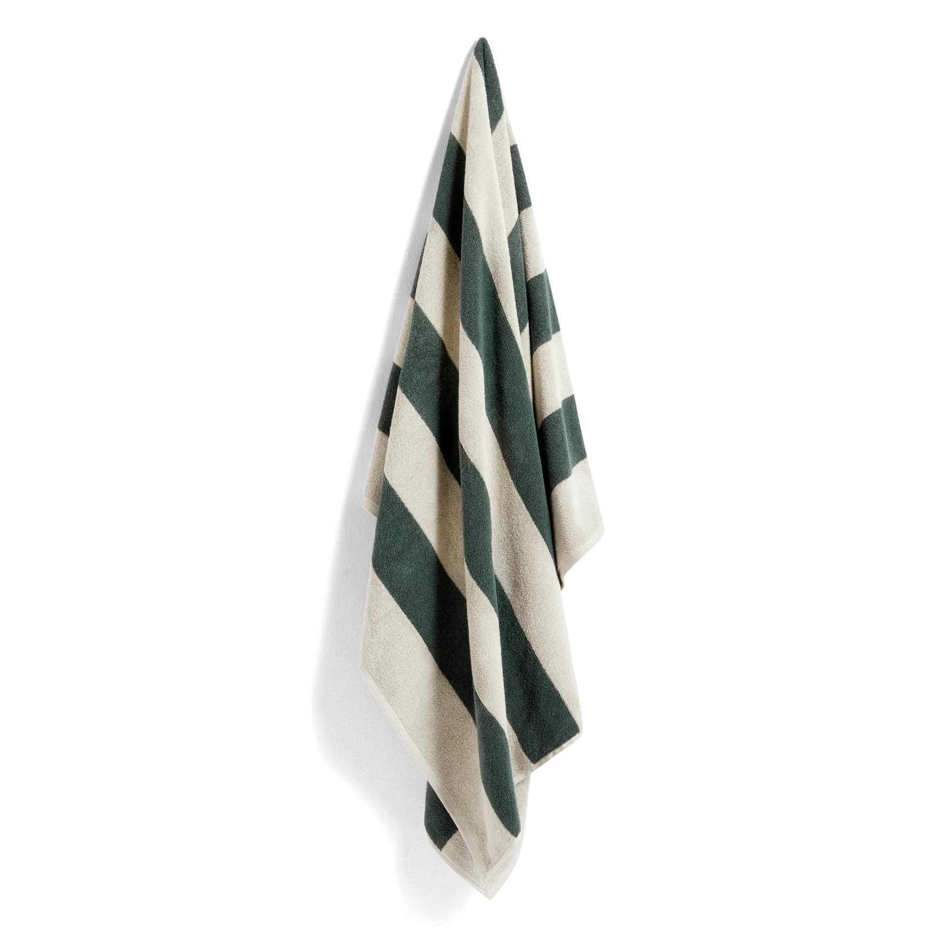 Ręcznik kąpielowy Terry Stripe 100x150 cm, Dark green HAY