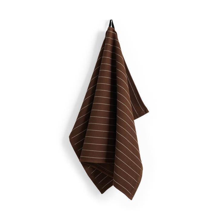 Ręcznik kuchenny Canteen 52x80 cm - Chocolate pinstripe - HAY