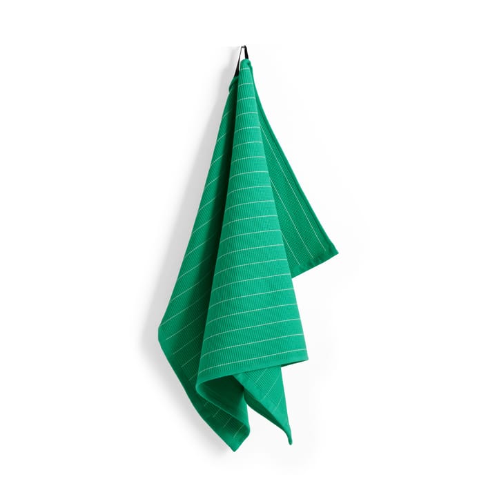 Ręcznik kuchenny Canteen 52x80 cm - Emerald pinstripe - HAY