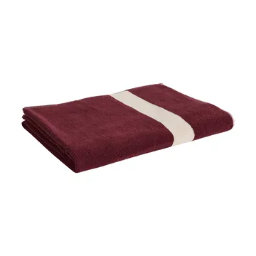 Ręcznik Stripe - Burgundy, 100x150 cm - HAY