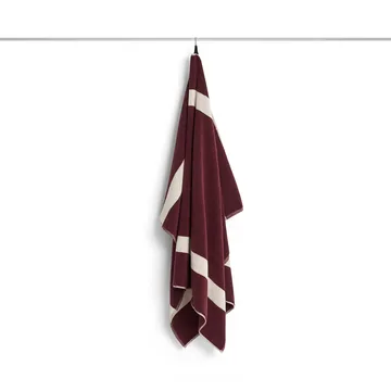 Ręcznik Stripe - Burgundy, 100x150 cm - HAY