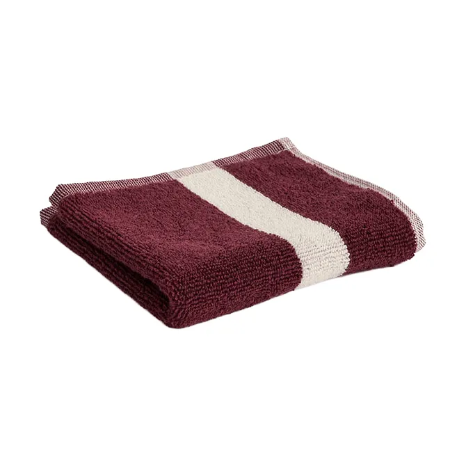 Ręcznik Stripe, Burgundy, 30x30 cm HAY