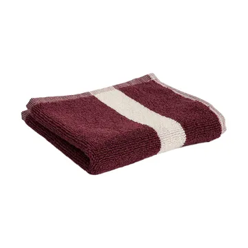 Ręcznik Stripe - Burgundy, 30x30 cm - HAY
