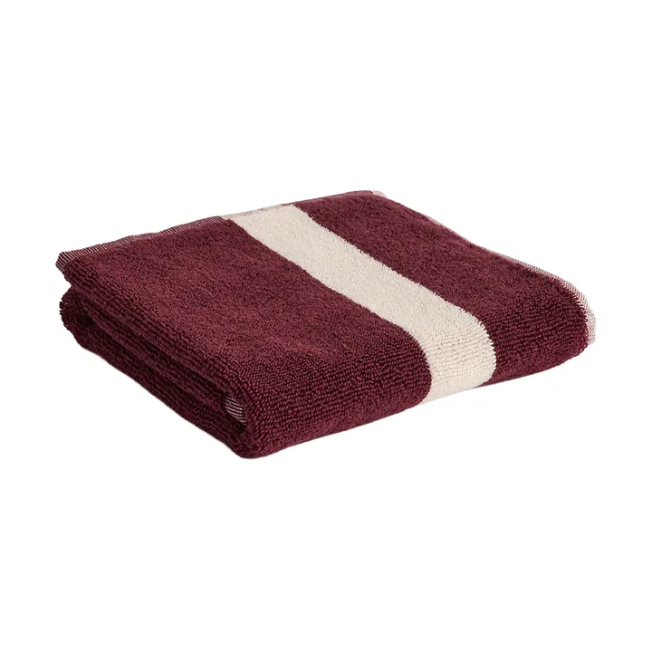 Ręcznik Stripe - Burgundy, 40x60 cm - HAY