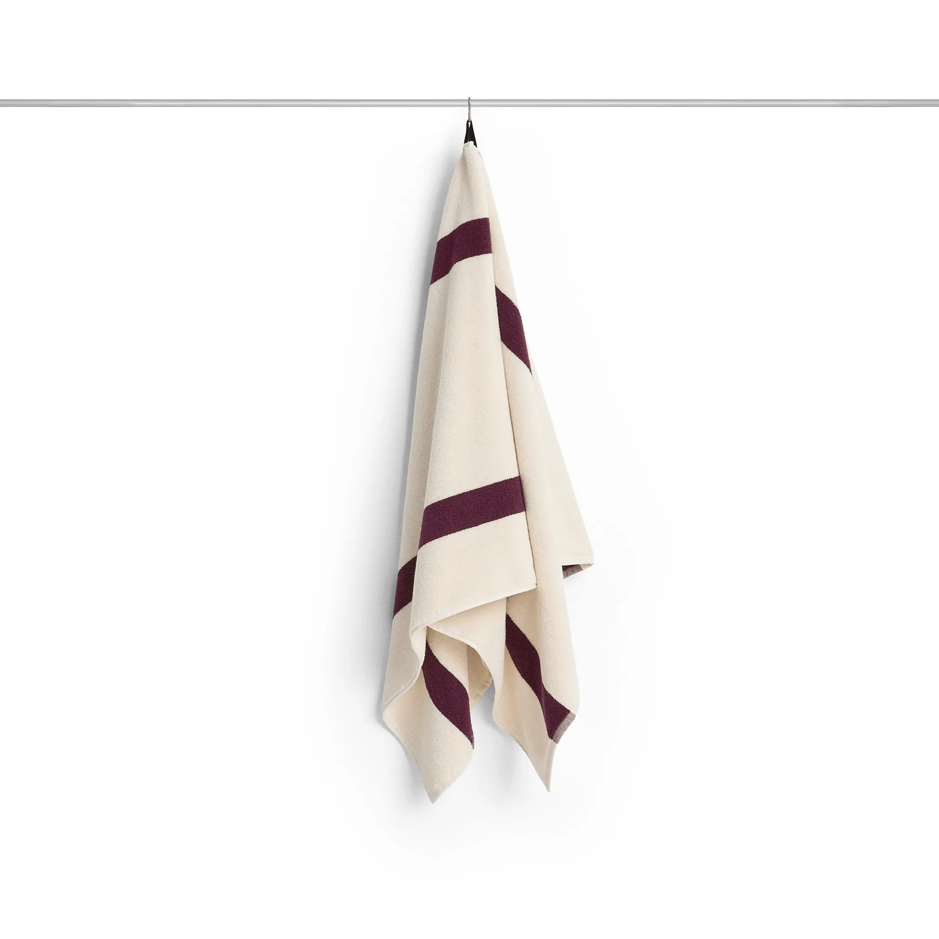 Ręcznik Stripe, Burgundy, 70x140 cm HAY