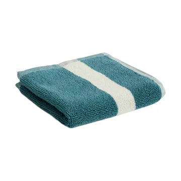 Ręcznik Stripe - Petrol blue, 30x30 - HAY