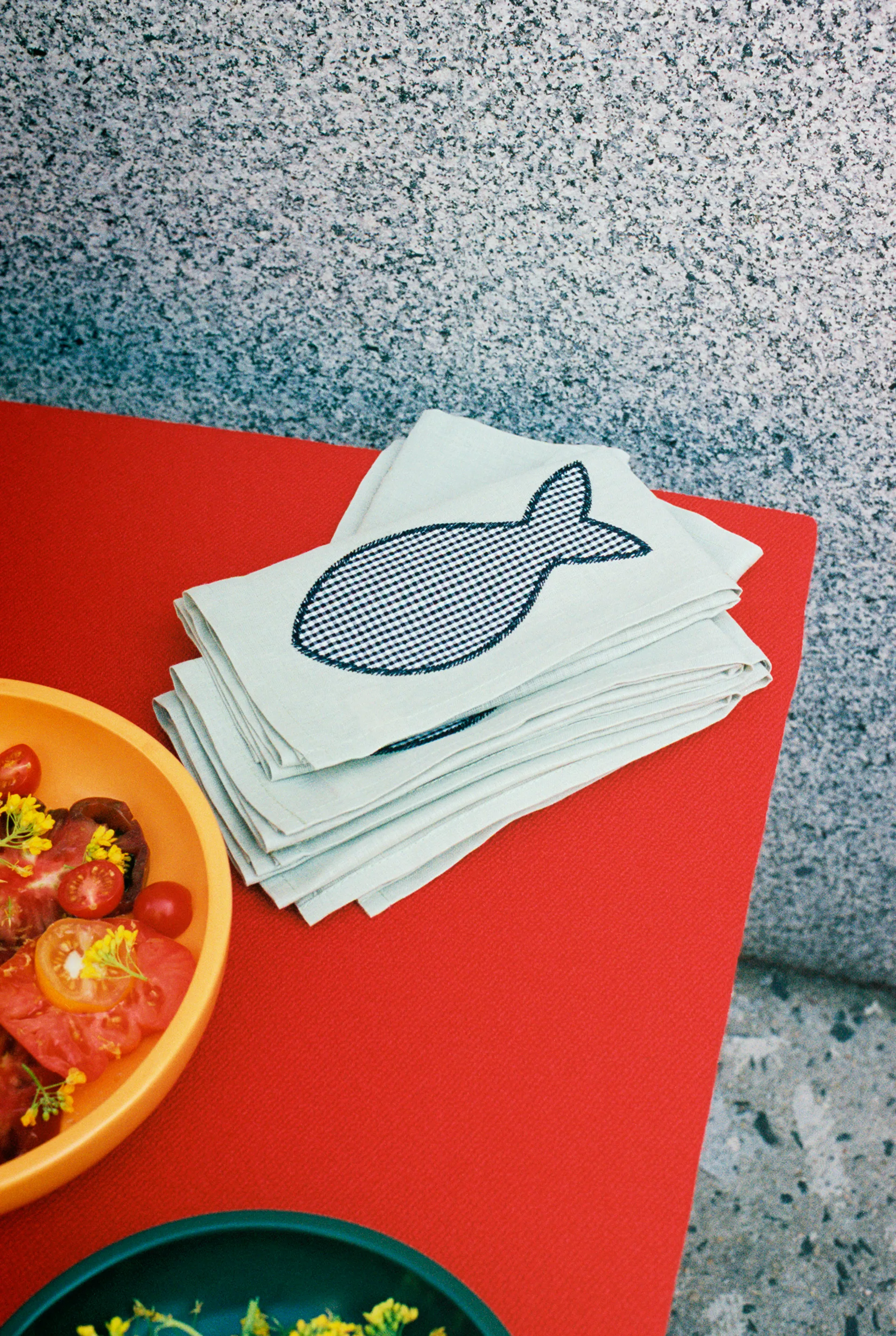 Serwetka lniana Sobremesa 45x45 cm 4-pak, Green HAY