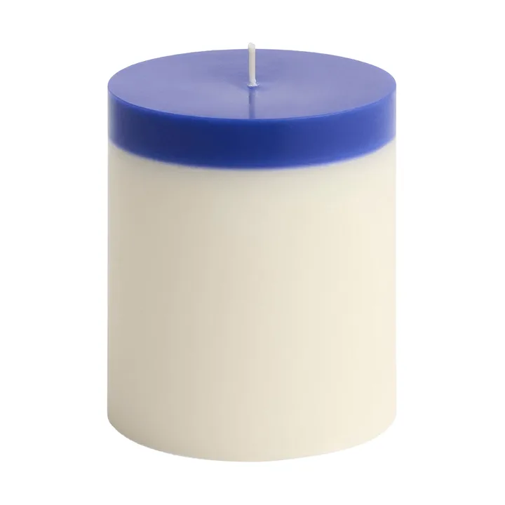 Silo Candle świeca blokowa - Ivory-royal blue, Ø9,5x11 cm - HAY