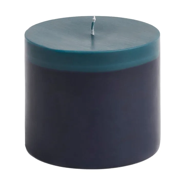 Silo Candle świeca blokowa, Midnight blue-dark teal, Ø9,5x8 cm HAY