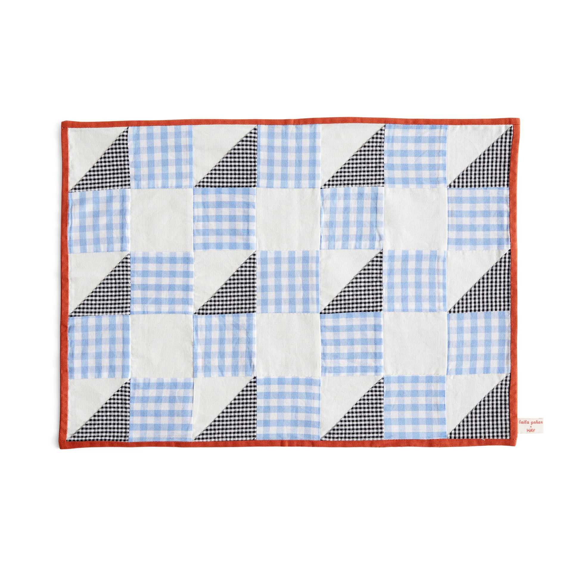 Sobremesa mata stołowa 31x45 cm, Check blue HAY