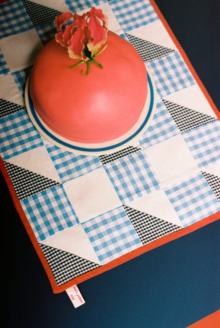 Sobremesa mata stołowa 31x45 cm, Check blue HAY