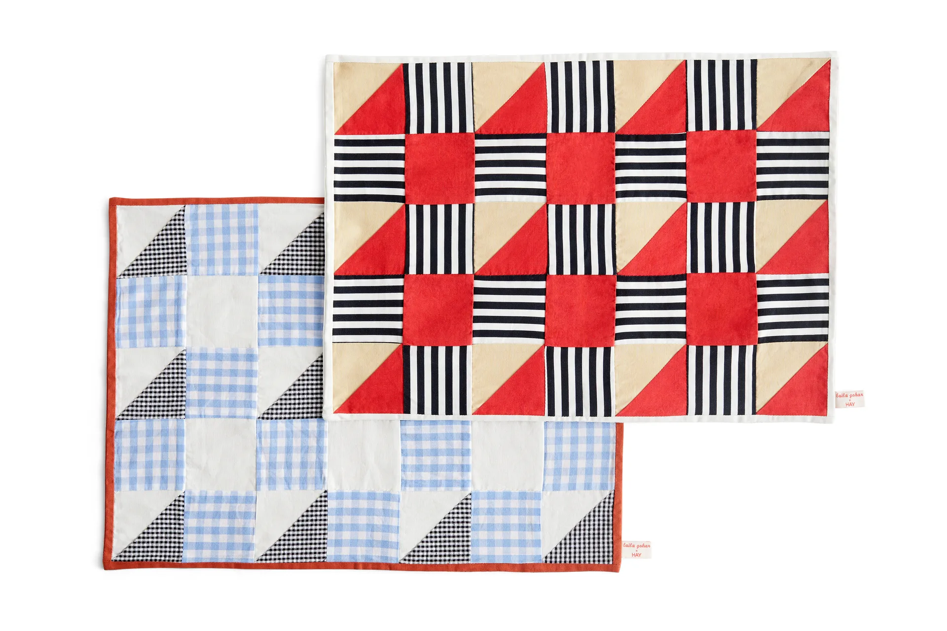 Sobremesa mata stołowa 31x45 cm, Check blue HAY