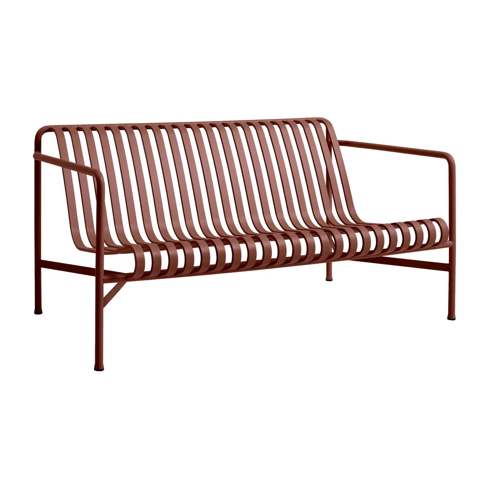 Sofa lounge Palissade, Iron red HAY