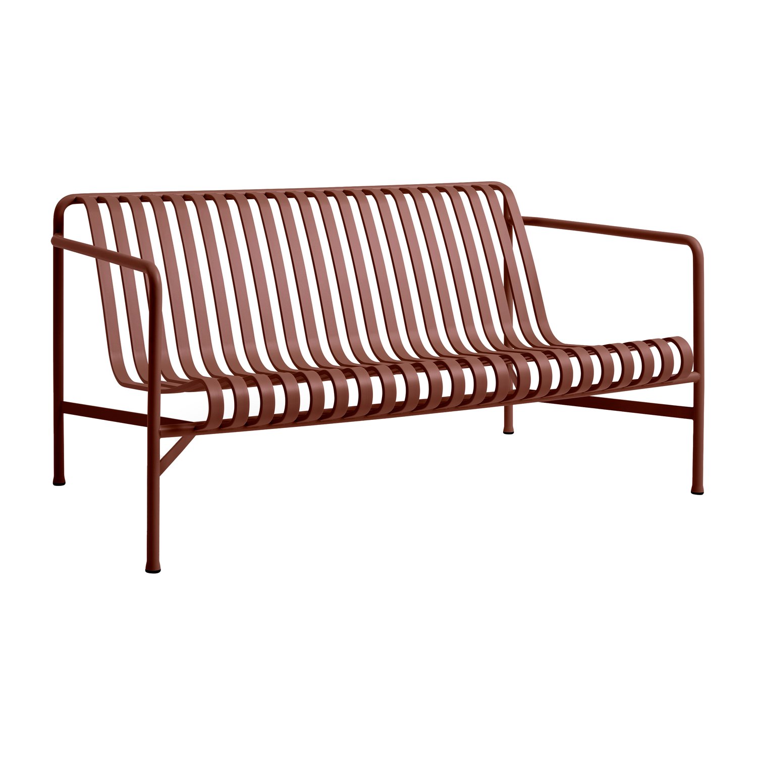 HAY Sofa lounge Palissade Iron red | Skandynawski Design | Czerwony