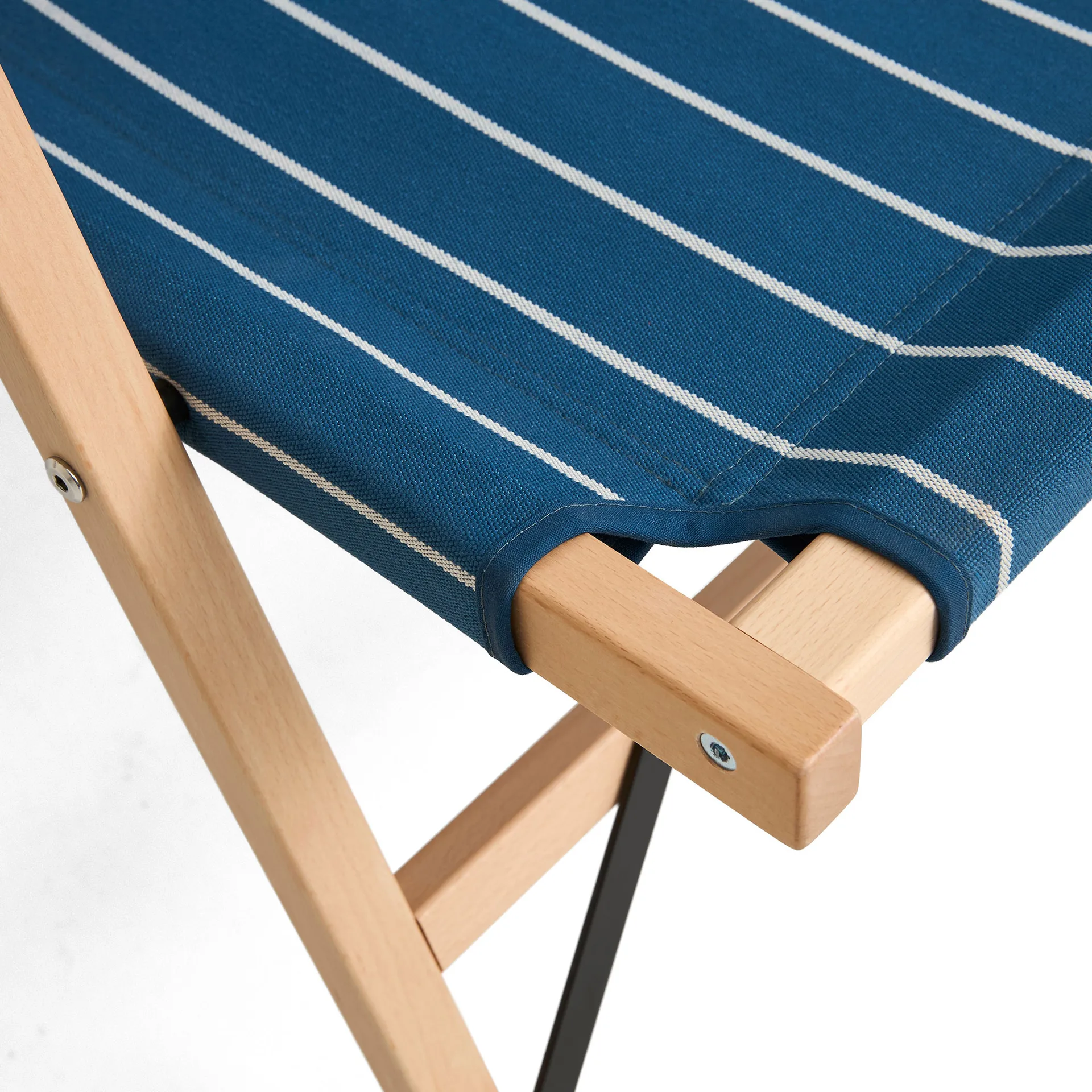 Sofa składana Outdoor Market, Blue-beige, 2-miejscowa HAY