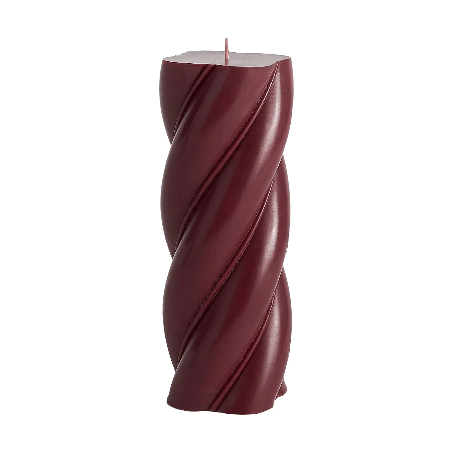 Soft Serve Candle świeca blokowa, Bordeaux, Ø7,8x19,5 cm HAY