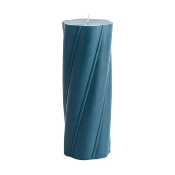 Soft Serve Candle świeca blokowa - Dark teal, Ø9,5x24,5 cm - HAY
