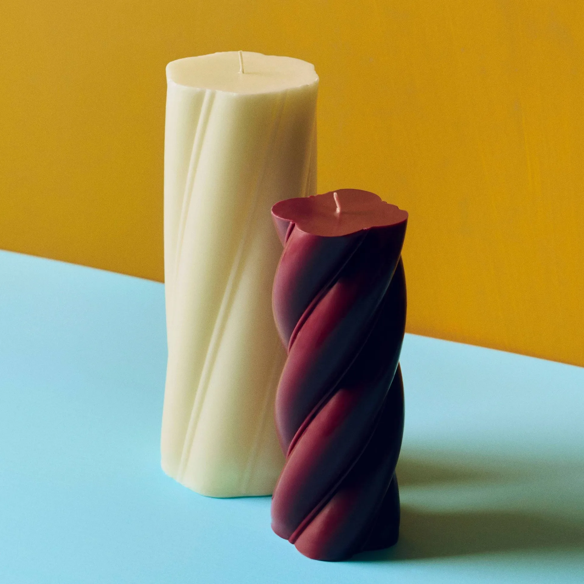 Soft Serve Candle świeca blokowa, Ivory, Ø9,5x24,5 cm HAY
