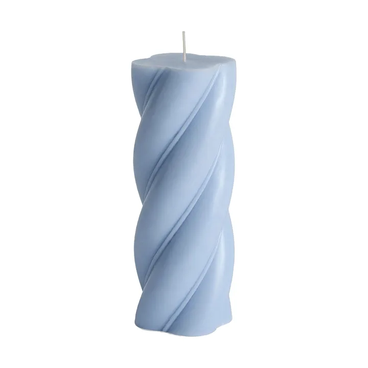 Soft Serve Candle świeca blokowa - Light blue, Ø7,8x19,5 cm - HAY
