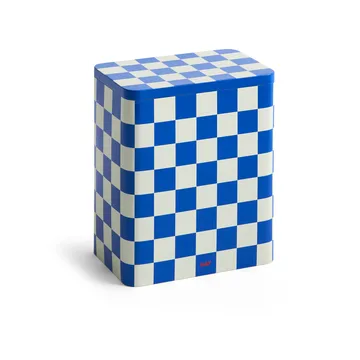 Słój do przechowywania Tin Container large - Blue-off white - HAY