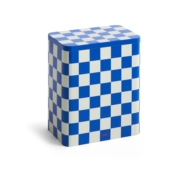 Słój do przechowywania Tin Container large, Blue-off white HAY