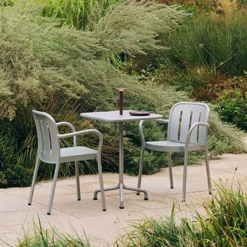 Stół Deville - Silver grey, 60x70x74 cm - HAY