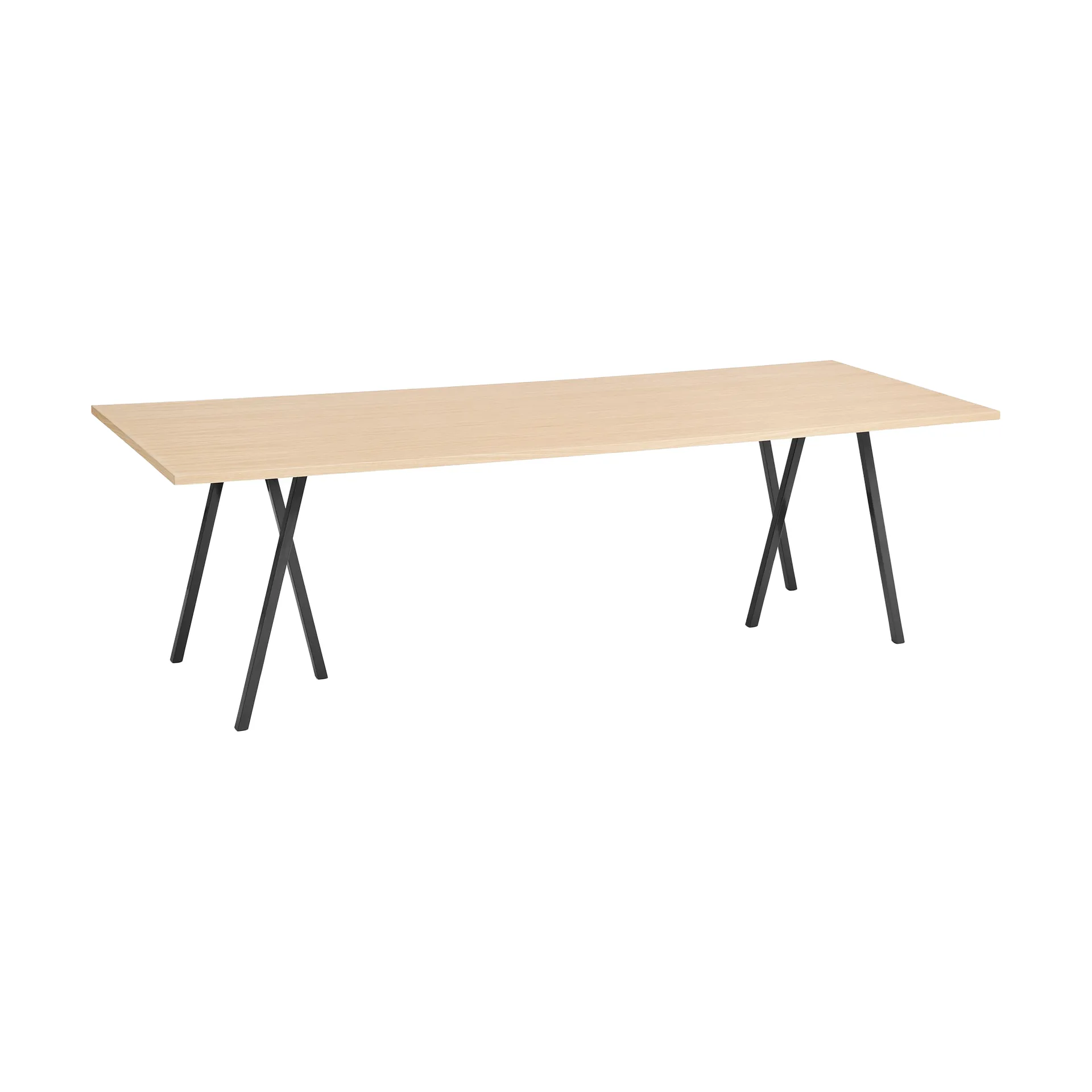 Stół do jadalni Loop Stand 92,5x250 cm, Black-clear lacq. oak HAY