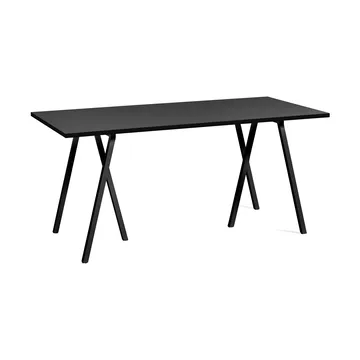 Stół do jadalni Loop Stand - Black linoleum-black, 160 cm - HAY