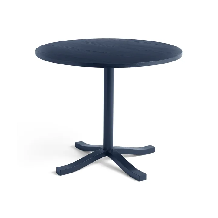 Stół do jadalni Pastis Table Ø90 - Steel blue lacquered ash - HAY