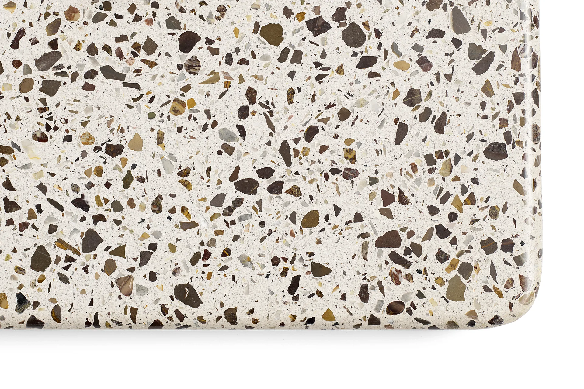 Stół do jadalni Terrazzo Ø70 cm, Grey terrazzo-anthracite HAY