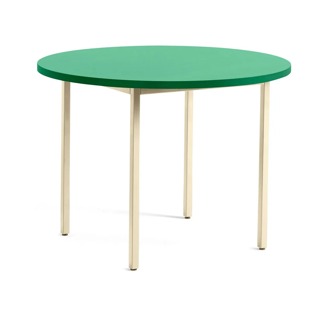 Stół do jadalni Two-Colour Ø105 cm, Ivory-green mint HAY