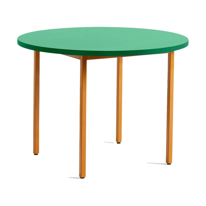 Stół do jadalni Two-Colour Ø105 cm - Ochre-green mint - HAY